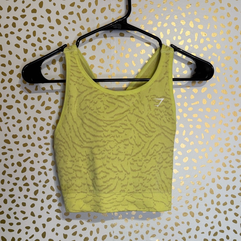 Gymshark Lemon Yellow Activewear Top